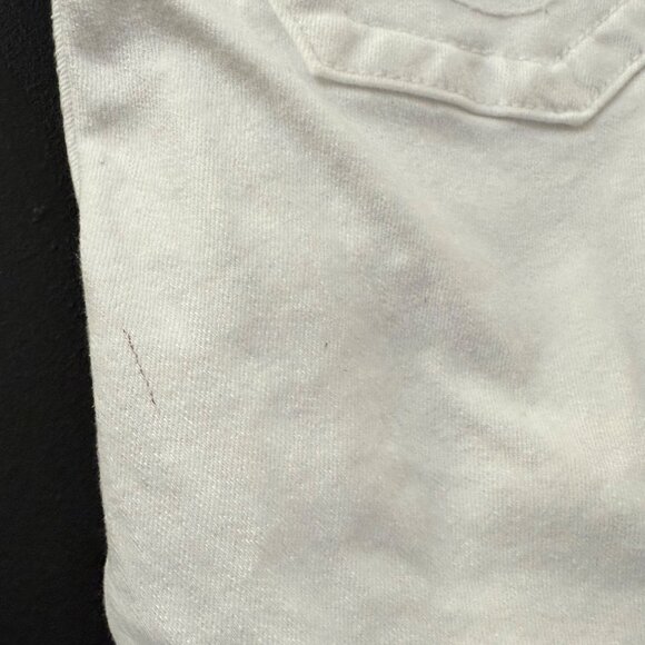 True Religion Bermuda Shorts Womens 27 White Grunge Prep‎ Y2K Streetwear - Picture 8 of 11